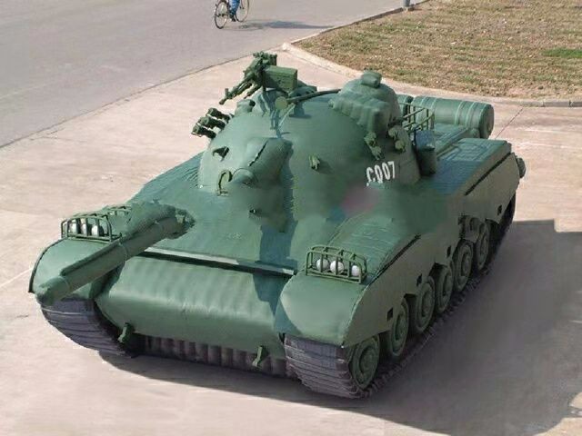 江门军用充气坦克车